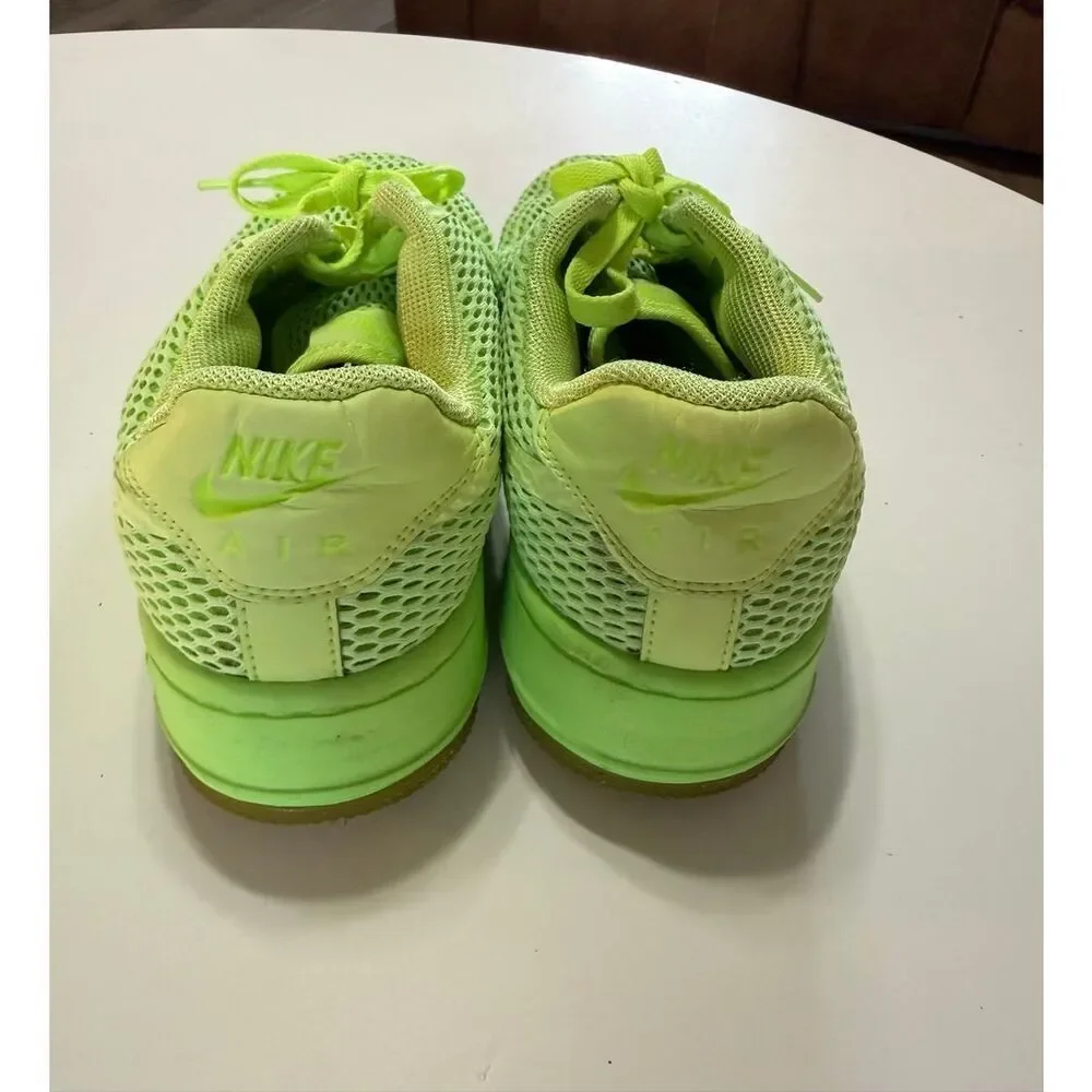 Nike Air Force 1 Low Upstep Sneakers Ghost Green Neon Netted AF1 Women's Size 8